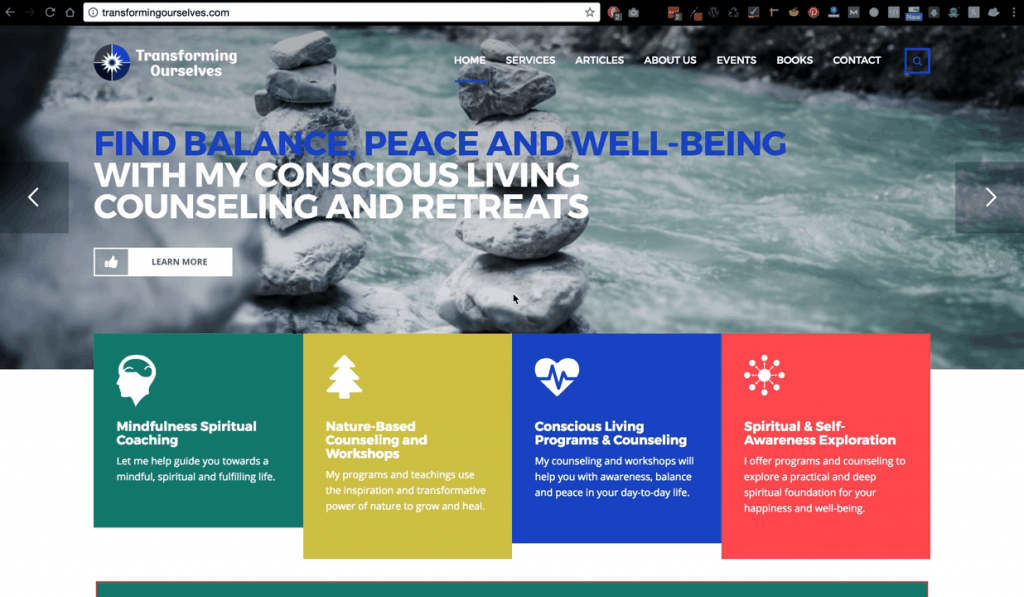 CASE STUDY AFTER Mindfulness Coaching Website Redesign 0 2 screenshot Sacred Fire Creative