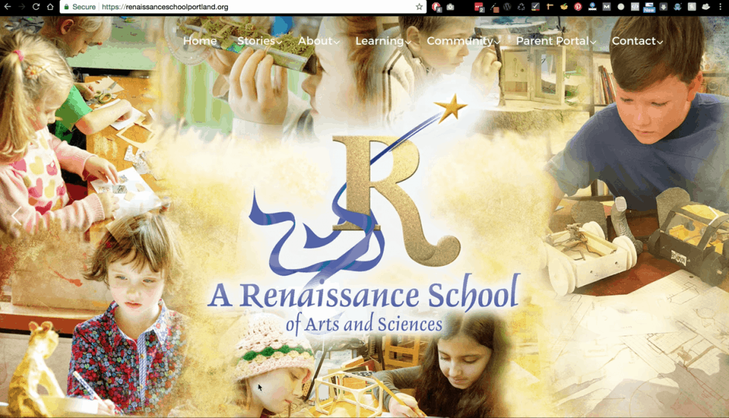 CASE STUDY AFTER Renaissance School of Portland OR Website Redesign 0 36 screenshot Sacred Fire Creative