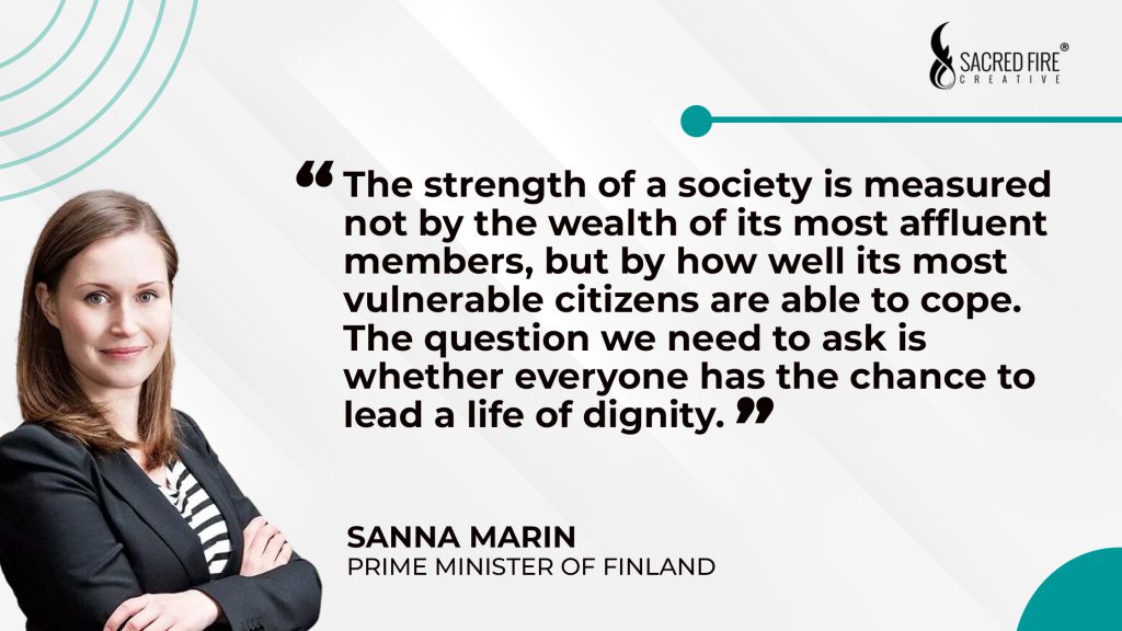 Sanna Marin: Pushing for Social Equality in Finland 1 Sacred Fire Creative sanna marin