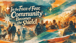 In the face of fear, community becomes the shield.